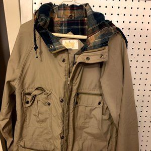 Vintage Tan Flannel-lined Trenchcoat